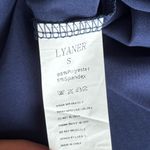 Lyaner Navy Blue Satin Midi Dress Cut Out Strappy Sexy Formal Wedding Event Photo 8