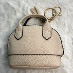 Mini Tote Bag Keychain Coin Purse Mini Pouch Zipper Fashion Charm Bag Charm White Photo 1