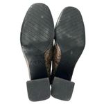 ZARA  Women's Brown Snakeskin Leather Block Heel Zippper Ankle Boots 39 US 8.5 Photo 3