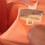 Women’s Peach Chiffon Full Length Bridesmaid Prom Dress Corset Back Size 10 NWT Photo 6