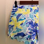Lilly Pulitzer Magnolia Scalloped Shorts in Blue/Yellow Ylang Ylang Love 2 Photo 1