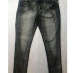 Vintage Southpole Distressed Black Jeans Bling Spell Out Logo Juniors Women's 13 Size undefined Photo 0