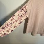 Knox Rose  Thermal Long Sleeve Top Light Pink Floral Photo 5