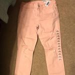 Old Navy Pale pink  rockstar super skinny jeans Photo 0