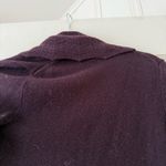 Banana Republic Women's Purple Scallop Trim Wool Blend Open Front Cardigan XXSP Photo 5