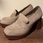 Ophelia Roe NWOT  Mod Square Toe 3.5 Inch Platform Penny Loafers Size 8.5 Photo 0