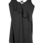 Naked Zebra | | Black Flounce Ruffle Scoop Asymmetrical Dress Photo 0