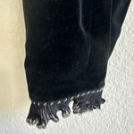 Vtg RoccoBarocco Women's 40 Ruffled Bolero Long Sleeve Black Gold Velvet Jacket Size M Photo 6