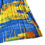 Jams World Low Tide Beach Sailboat Boat Print Dress Maxi Short Sleeve Sz Medium Photo 9