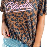 Leopard Boutique Blondie Tee Shirt Brown Size M Photo 0