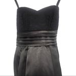 Vintage Y2K Convertible Strapless Floral Lace Sweetheart Neck Black Mini Dress Photo 1