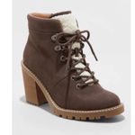Universal Threads Universal Thread Women’s Gray Tipper Heeled Hiking Boots US 6.5 Brown Photo 0