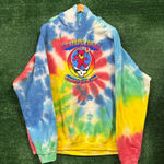 Grateful Dead Summer Tour 1987 Rock Band Tie-Dye Oversized Hoodie Size 3X Photo 0