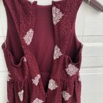 Altar'd State Altar’d State Women’s Dress Wine Lace Fit N Flare Small Photo 6