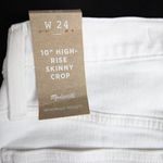 Madewell NEW 10" High-Rise Skinny Crop‎ Jeans in Pure Whit, 24 Photo 10