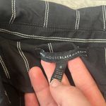 White House | Black Market  Washed Black Stripe Double Zip Moto Jacket B40 Photo 1