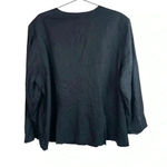 Universal Standard  Black Linen Blend‎ Atlas Blazer Photo 2