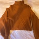 Burnt Orange Turtleneck Sweater Size M Photo 0