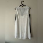 BCBGMAXAZRIA BCBG White combo "NAOMIE" V Neck Sleeveless Dress With Inner Slip Size XS NWOT Photo 4