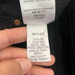 Women’s Mother The Pixie Dazzler Ankle Fray Jeans Not Guilty Black Size 27 Photo 11