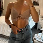 Garage Pink Lace Crop Top Photo 0
