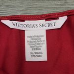 Victoria's Secret Red Satin Slip Dress Backless Lingerie Romantic Sexy size XL Photo 3