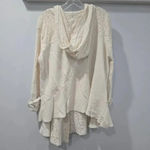 Free People Free People Sweater Women Small White Cardigan Lace Crochet Jacket Hoodie Photo 2