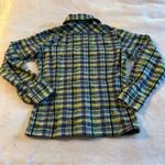 Brittania vintage wool yellow blue plaid flannel size M outdoors granola Size M Photo 2