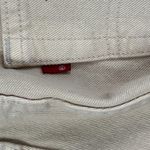 Levi's Vintage 90s Levi’s 550 Relaxed Fit Tapered Leg Ecru Denim High Rise Irregular Photo 7