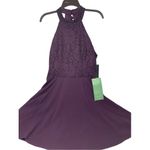 City Triangles City‎ Triangle Purple Lace Halter Dress Juniors 15 – NWT Photo 1