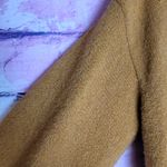 Anthropologie BY  JOY FRINGED V NECK SWEATER MUSTARD YELLOW WOOL ALPACA L Photo 4