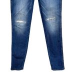White House | Black Market WHBM The Skinny High Rise Blue jeans Faux Distressed Casual Denim Womens Size 0 Photo 3