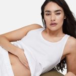 Mate the Label NWT White Tencel Sleep Tank - XS Photo 8
