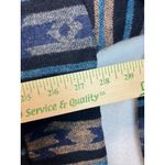 Perch by Blu Pepper Aztec Print Flannel Shirt Jacket Women's 1XL Blue Tan Black Size undefined Photo 5