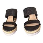 Stuart Weitzman  7.5 MYKONOS 2-Strap espadrille wedge woven jute wide straps​ Photo 9
