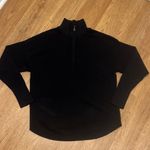 OFFLINE by Aerie Large Black Half Zip Ribbed Knit Pullover Top Comfy Oversized Photo 0