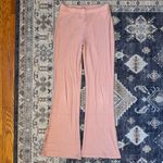 Old Navy High-Waisted Rib-Knit Split Flare Pink Lounge Pants Medium 31” Inseam Photo 1