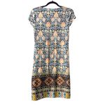 Tacera Ornate Floral Motif PS Dress Geometric Artsy Boho Eclectic Resort Cruise Party Photo 1