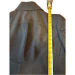 JM Collection  Black Raincoat Size Large Lightweight Classic Coat Photo 5