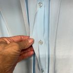 Jaclyn Smith  Sky Blue Satin Blouse Photo 8