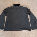 Lands' End Charcoal Half-Zip Fleece Size XL Photo 0