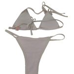 White Bling Butterfly 2 Piece Bikini Size Large Photo 3