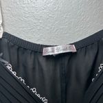 Linea Donatella Black Lace Trim Babydoll Lingerie Sheer Nightgown Bow Detail Photo 3