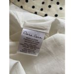 Cara Cara Womens 8 Ivory Linen Dress Polka Dot Maxi Dress Luxury Photo 9