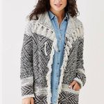 J. Jill Willow Fair Isle Wool Blend Cardigan Sweater Southwestern Black Size undefined Photo 0