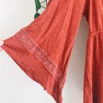 Decree  Burnt Orange Flowy Blouse  Photo 1