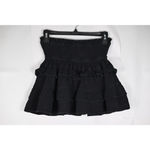 Olivaceous Women's Black Tiered Mini Skirt S Photo 1
