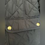 J.Crew  Quilted Jacket Zip Front Snaps Black Womens Medium Photo 1