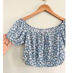 Reformation | Azzuro Blue Floral Crop Top | Sz 2 Photo 7