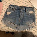 Carmar Denim Distressed Denim Skirt Photo 0